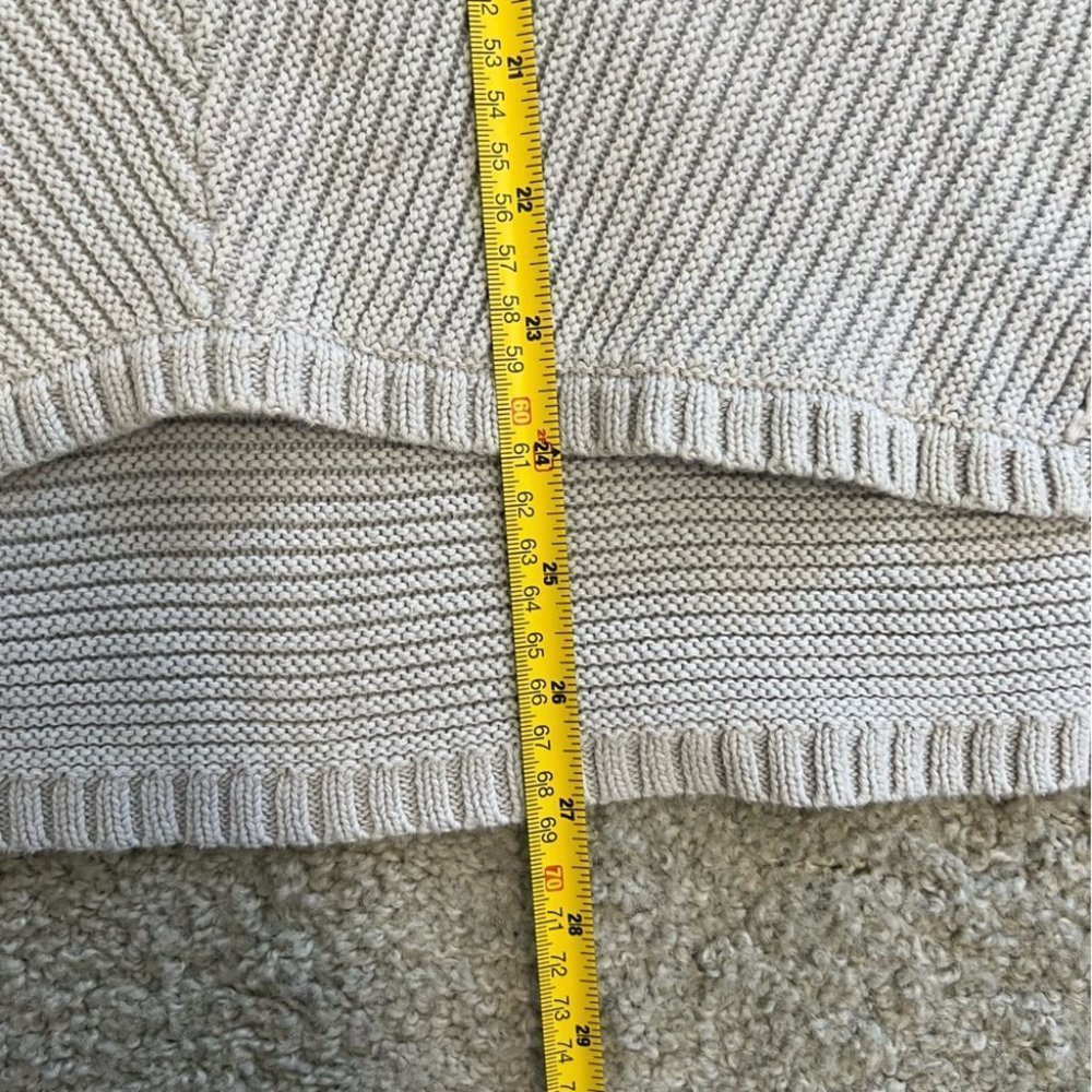 Free People La Brea V Neck Oversized Cotten Ribbed Knit Sweater - Picture 16 of 16
